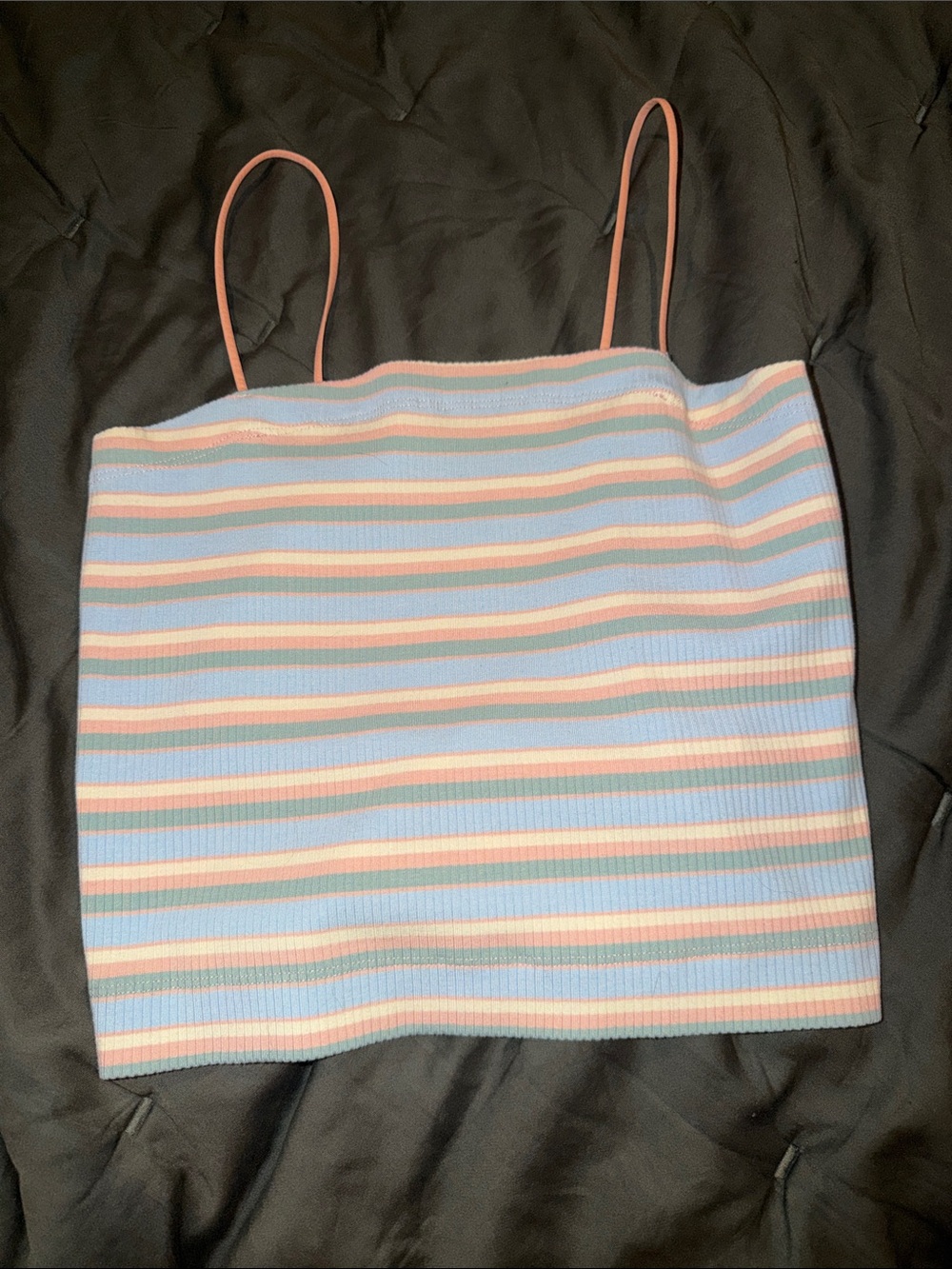 American Eagle Outfitters Pastel Stripe Ribbed Cami